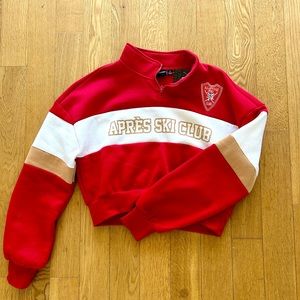 Chemistry - Après Ski Club cropped pullover size small